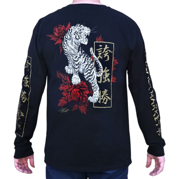 Clark North Other - Clark North Strength Tattoo Tiger Long Sleeve Tee